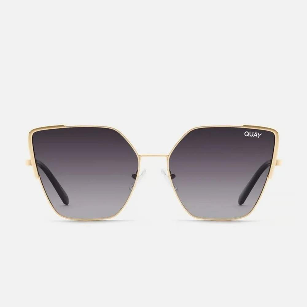 Quay Australia Gold and Black Srsly Sunglasses NWT